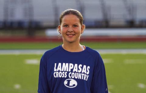 Name: Liberty Swain Class: Freshman Sport: Cross Country, Soccer and Track Favorite Teacher or Coach: Coach Burnside Favorite Place in Lampasas: My bed One Person You Look Up To: My sister Ysa Swain Main Goal This Season: To be on varsity