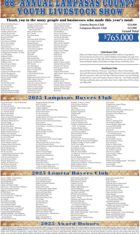 Lampasas County Youth Livestock