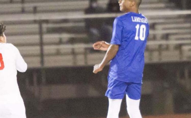 KJ Stephens, shown in a previous game, helped the Lampasas defense shut out Academy on Friday. JEFF LOWE | DISPATCH RECORD