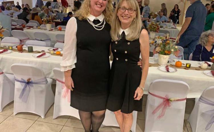 Head of Schools April Dwamena, at left, and Julie Williams, Providence Christian Academy board president, were pleased with the turnout for the school’s first fundraiser banquet. courtesy photo