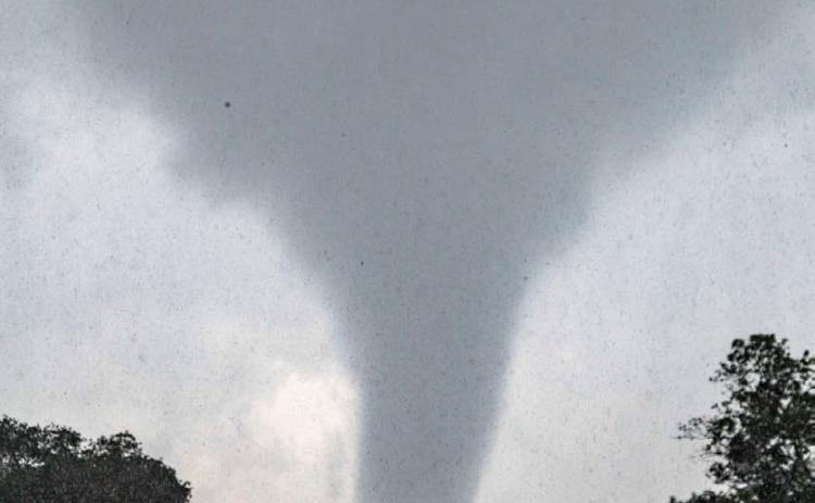 This image of a tornado that touched down in the Oakalla area was posted on numerous electronic news and social media sites Thursday. FACEBOOK PHOTO