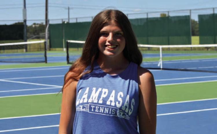 Name: Jordan Greenburg Class: Sophomore Sport: Tennis Favorite Athlete: Arch Manning Favorite Hobby: Showing boer goats Favorite Food: Chicken Alfredo Favorite Movie: 8 Seconds