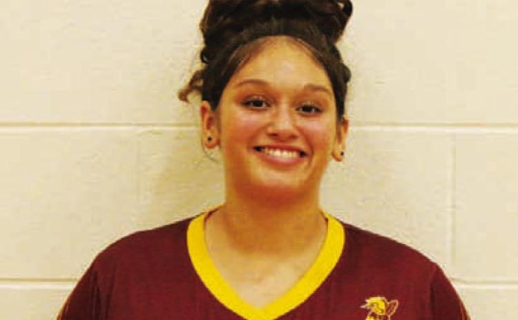 Name: Katie Palacio Class: Sophomore Sport: Volleyball and Tennis Favorite School Subject: English Favorite Vacation: Florida One Person To Meet: Kevin Hart Main Goal This Season: To get better