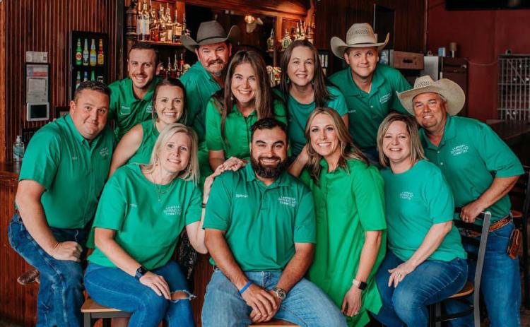 After year-long preparations by committee volunteers, the 2024 Spring Ho Festival is ready to begin on Monday. The Spring Ho Committee responsible for all the planning is comprised of, front row from left, Annie Trotter, Spinner Dimas, Mandy Johnson and Tricia Sneed; middle row, Jason Bobo, Blake Parrish, Stacy Oncke, Megan Tabor and Bryan Ellis; top row, Chuck Stermer, Bart Clary and Bobby Bumpas. COURTESY PHOTO | LAUREN CRAWFORD PHOTOGRAPHY
