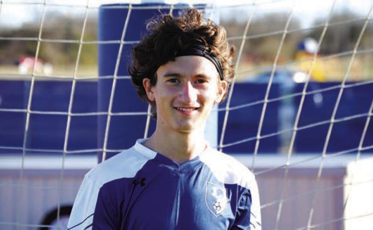 Name: Tyler Ecker Class: Sophomore Sport: Soccer, Tennis, Cross Country and Track Role Model: Successful People Favorite Thing to Eat: Honey Buns One Place to Travel: Italy Favorite Music Genre: Country