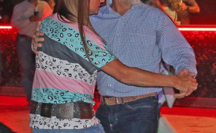Lometa natives P.R. and Lara Cline cut a rug during the Polka dance of Thursday’s contest. mason hines | dispatch record