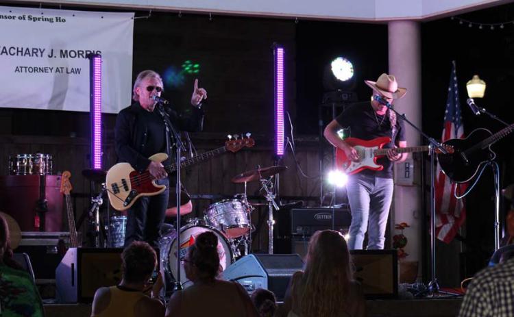 McBride and the Ride sing to a packed crowd at Friday night’s Concert on the Square as part of the Spring Ho festivities. joycesarah mccabe| dispatch record