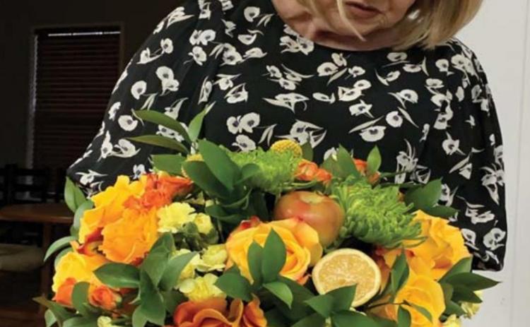 Tammy Glosson provided a program on floral design at the March gathering of the L-M Garden and Civic Club in Lometa. COURTESY PHOTO | VAL CASH
