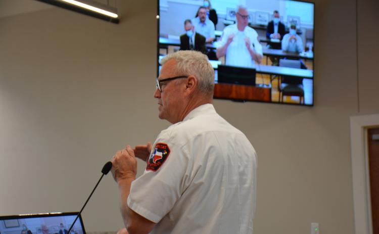 Fire Chief Jeff Smith gave Lampasas City Council an update Monday on COVID-19 cases within the state and the county.