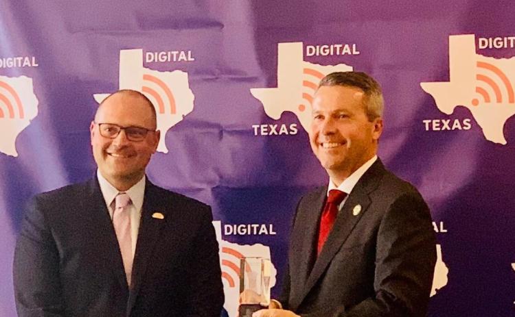 District 54 State Rep. Brad Buckley, right, is pictured with AJ Rodriguez, executive vice president of Texas 2036, a strategic planning consortium. COURTESY PHOTO
