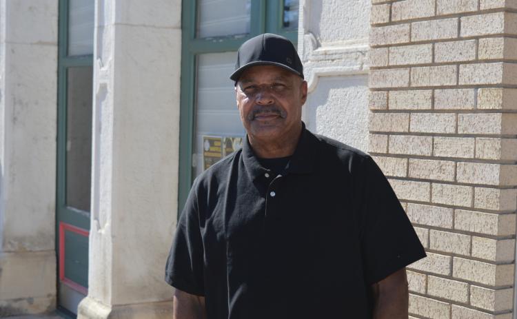 Eddie Ingram poses for a photo outside the Dispatch Record office. He will be this year’s HoliDazzle Christmas Parade grand marshal. ERICK MITCHELL | DISPATCH RECORD