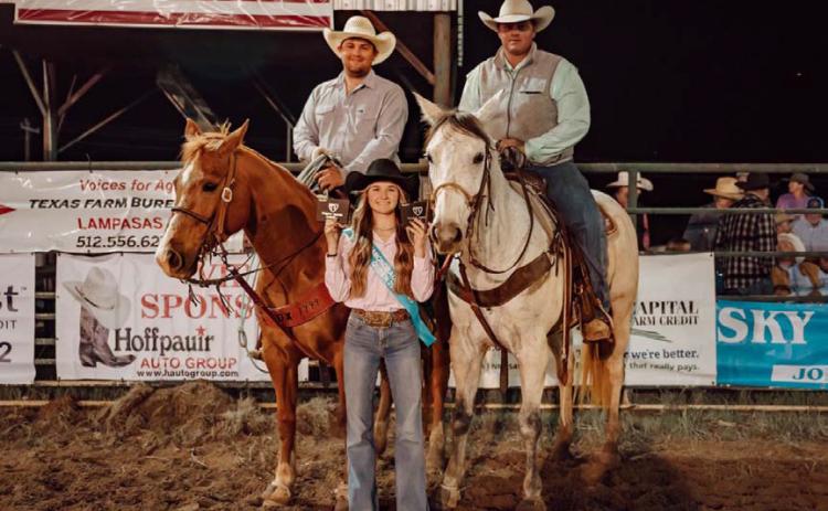 Winners of the 11th annual Rattler County Roping award were announced as Laramie Allen and Tyler Anderson, who won the event with a time of 7.53 seconds. COURTESY PHOTO