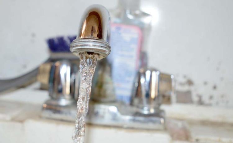 Water flows from a faucet in Lampasas County. Corix Utilities, which supplies water through the Lometa Regional Water System, has notified customers of some elevated compounds that may be present in the drinking water.