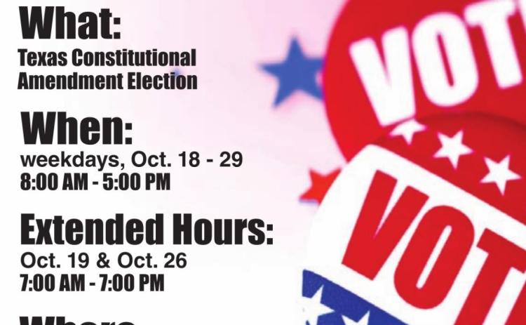 Early voting set to begin