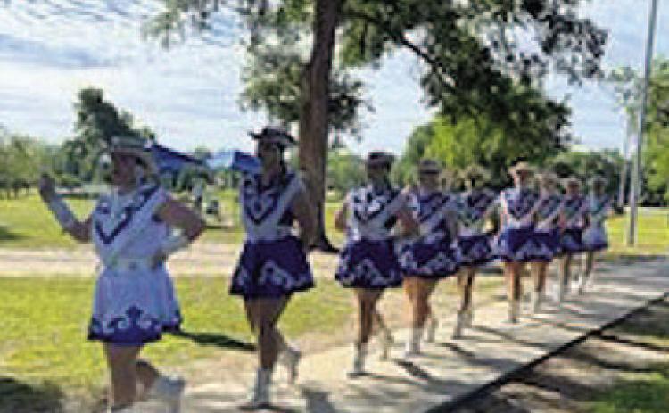The Lampasas High School Flames troupe performs a dance number at Arts in the Park. BARBARA HAGLE | COURTESY PHOTO