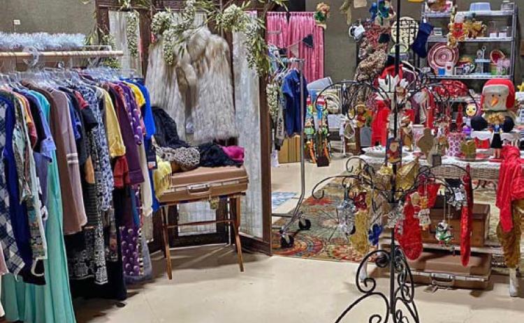 The new location at First Baptist Church of Lometa provides the space for thrift store volunteers to display more items for Works of Mercy clients. courtesy photo
