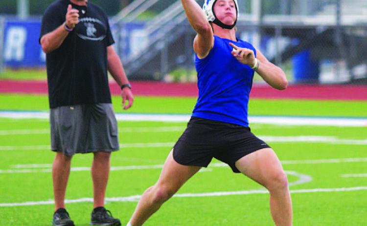 HUNTER KING | DISPATCH RECORD Reed Jerome tosses a deep ball.