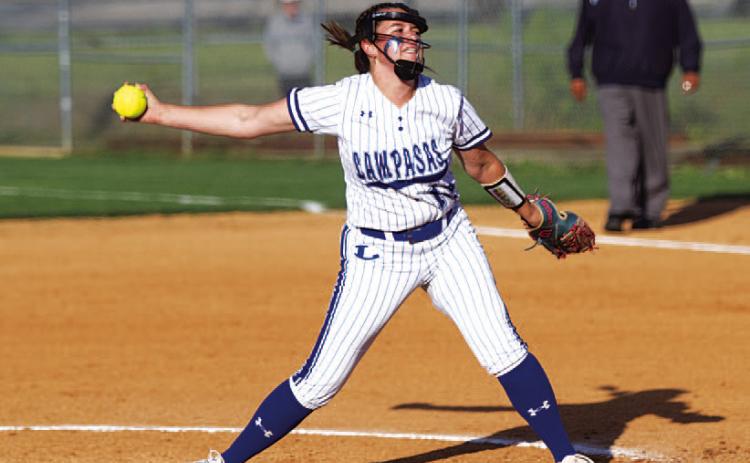 HUNTER KING | DISPATCH RECORD Brooklyn Farmer was dominant in the circle, and picked up a shutout win over Burnet on Wednesday.