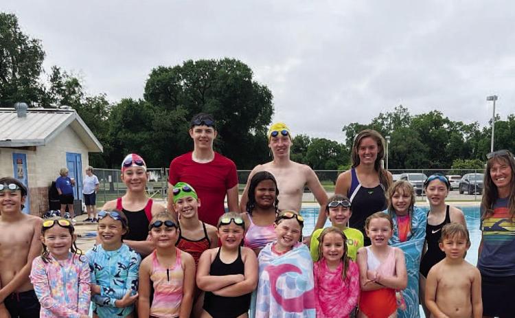 Summer swim camp held in Lampasas last three weeks