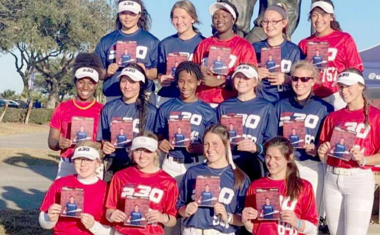 Alycia Cantu is pictured in the top left of this group photo after the select tournament. COURTESY PHOTO