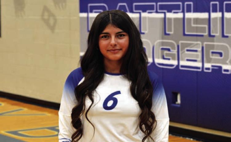 Name: Mariella Robledo Class: Senior Sport: Volleyball Favorite Athlete: Lionel Messi Favorite Hobby: Playing X-Box Favorite Food: Quesabirria Favorite Movie: Joe Dirt