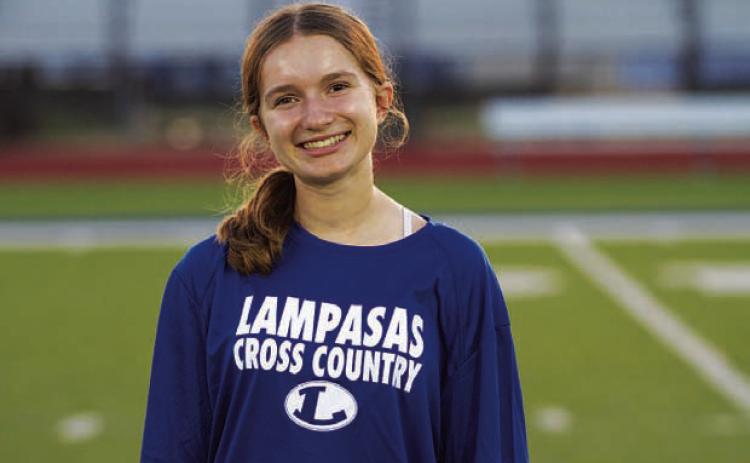 Name: Hannah Blaha Class: Senior Sport: Cross Country and Track Favorite Teacher or Coach: Mrs. Philips Favorite Place in Lampasas: Mojo’s One Person You Look Up To: My mom Main Goal This Season: Don’t fall down