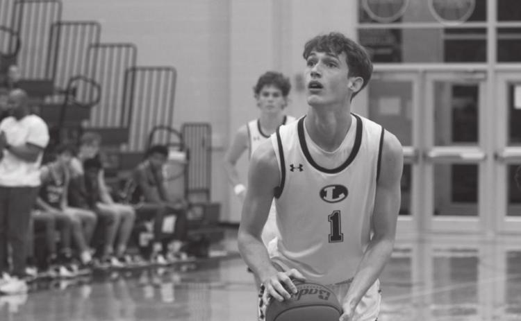 Kaeden Crawford, shown in a previous game at the Badger Den, secured the last two points in Tuesday’s matchup with Glen Rose to give Lampasas the victory. FILE PHOTO