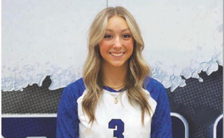 Name: Brailey Wilson Class: Junior Sport: Volleyball Favorite Movie: Maze Runner Favorite Midnight Snack: Popcorn Favorite Social Media: TikTok Main Goal This Season: P.U.S.H