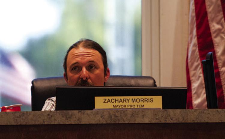 Councilman Zachary Morris said he had hoped to have a discussion with colleagues about the salary structure for city staff as part of budget considerations. Morris voiced some exasperation that the figures he had requested were not available at Monday’s workshop. HUNTER KING | DISPATCH RECORD