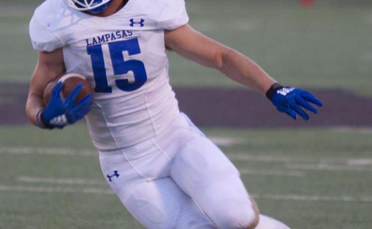 Case Brister darts through the Brownwood defense on his way to almost 200 yards rushing Friday night. HUNTER KING | DISPATCH RECORD
