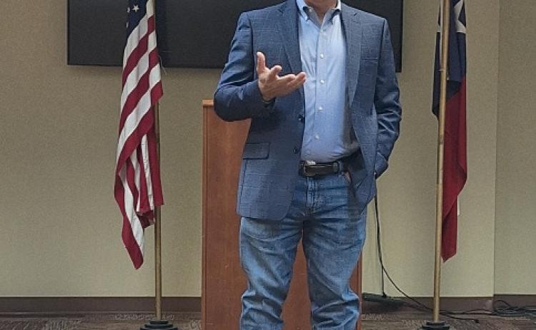 Raul Reyes was in Lampasas last week to speak to the Texas First Conservative Alliance gathering at the Lampasas County Office Building conference room. dianne mouw | courtesy photo