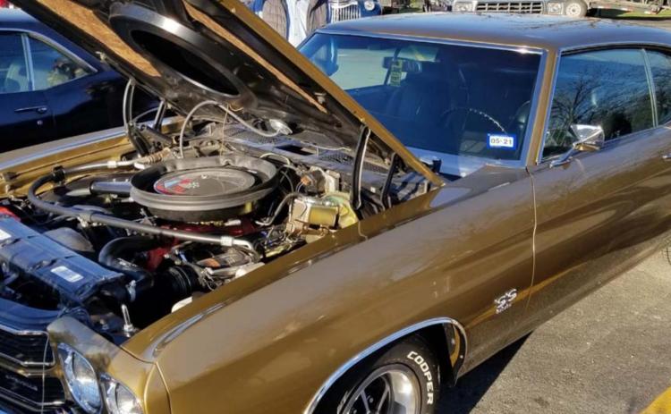 Adam Eriksen’s restored 1970 Chevelle was among the vehicles at the Classics at the Classic gathering March 6 at Storm’s Drive-In. COURTESY PHOT