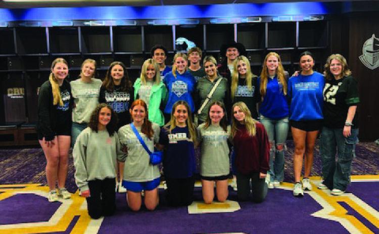 This group of Lampasas student-trainers took a trip to UMHB to tour the facilities. COURTESY PHOTO | JAN BRISTER