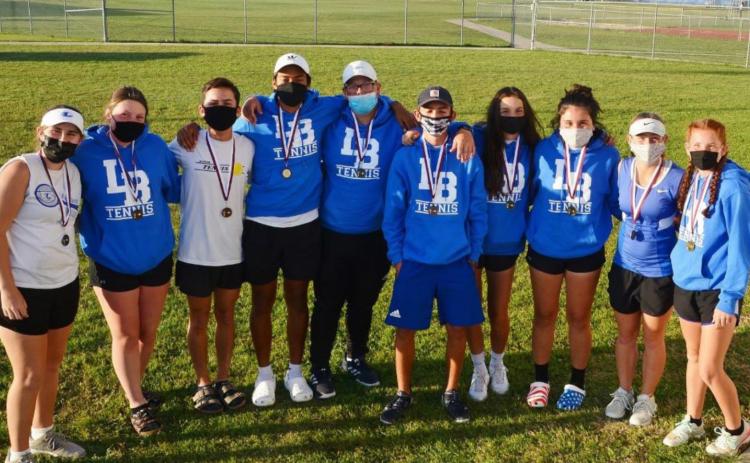 Kailr Clements, Alyssa Sharkey, Sam Zmolik, Mario Aguirre, Rory Magill, Clayton Shaw, Isabel Pronovost, Abriana Flores, Abby Valdez and Allison Valdez all medaled in Killeen on Thursday. KENNETH PEISER | COURTESY PHOTO