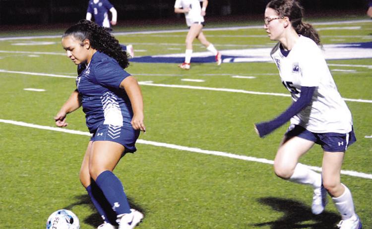 Arianna Bermudez was one of the two goal scorers for the Lady Badgers. HUNTER KING | DISPATCH RECORD