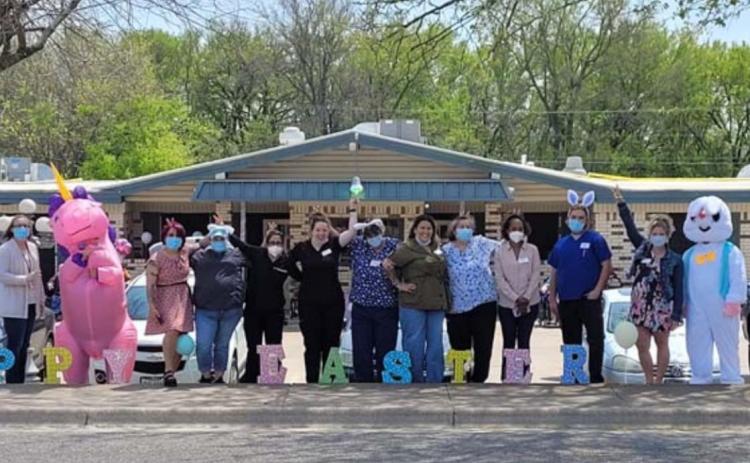 Nursing staff celebrate Easter