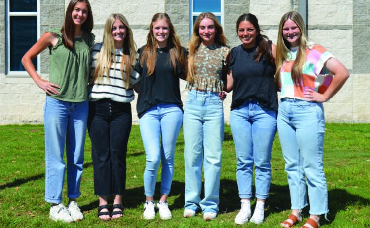 Lampasas High School students selected to participate in the American Legion 2024 Girls State session are, from left to right, Chesley Breuer, Meredith McBeth, Ruby Wiseman, Loretta Hodges, Julia Ybarra and Kamryn Kothman. ERICK MITCHELL | DISPATCH DISPATCH
