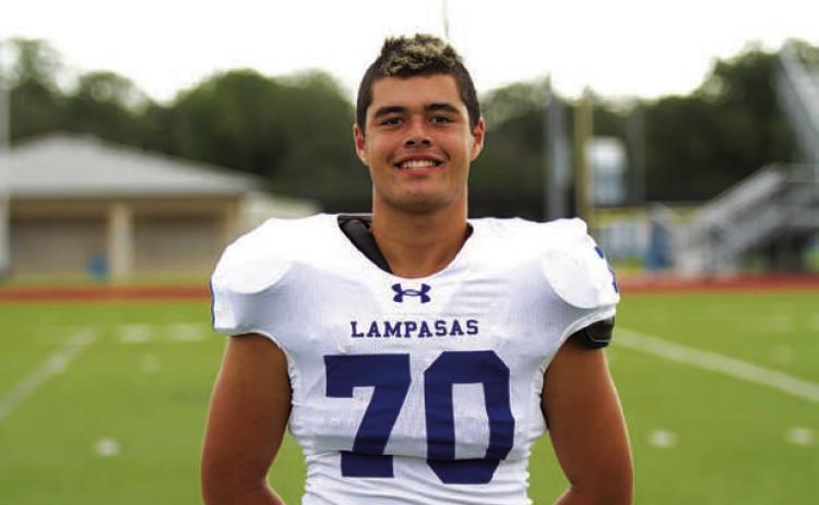 Name: Jeremiah Peters Class: Junior Sport: Football, Track and Wrestling Favorite Teacher or Coach: Coach Cleavinger Favorite Place in Lampasas: Golf Course One Person You Look Up To: My dad Main Goal This Season: Get better