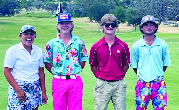 Arianna Gonzalez, left, James Clarkston, Nick Haas and Peyton Spore all competed at the Tour Championship last month. COURTESY PHOTO