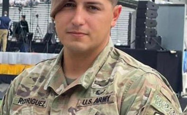 Army Staff Sgt. Phillip Rodriguez likes to recognize Veterans Day by remembering those he has served with. COURTESY PHOTO