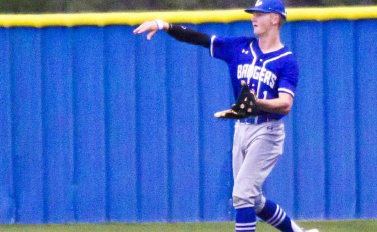 Kash Corbin makes a throw from right field in Friday’s game, which Stephenville won 1-0. JEFF LOWE | DISPATCH RECORD