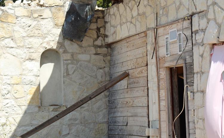 A few exterior walls are all that is left of St. Paul’s AME Church after a storm ravaged the building in 2019. The newly formed Lampasas Cornerstone Conservancy hopes to rescue this century-old structure as well as two other endangered structures and the site of the Moses Hughes Mill. JOYCESARAH MCCABE | DISPATCH RECORD