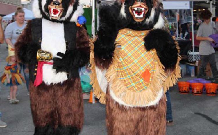 FILE PHOTO The Badger mascots were among those participating in Squared Silly activities last year.