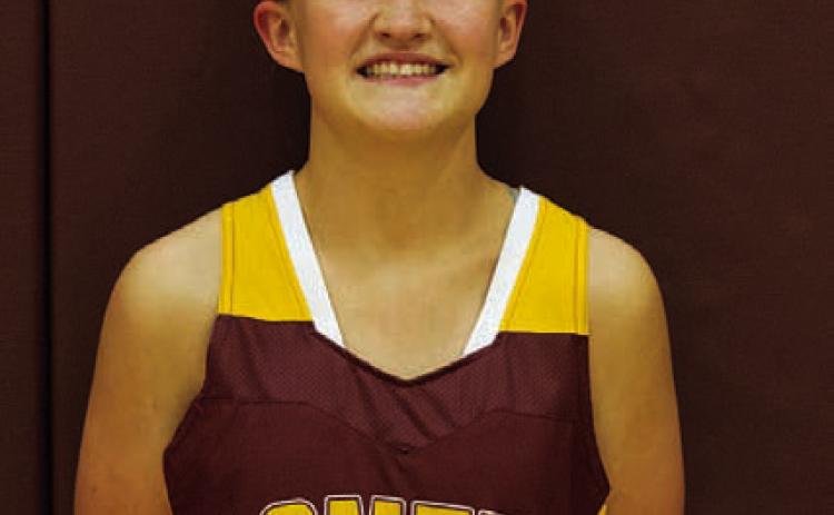 Name: Teagan Brooks Class: Sophomore Sport: Basketball, Volleyball, Tennis and Track Favorite Movie: The Notebook Favorite Midnight Snack: Reese’s Favorite Social Media: None Main Goal This Season: Playoffs