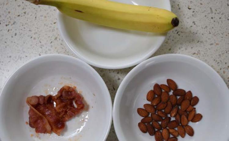 What do bananas, bacon and almonds have in common? They all support healthy balances of fatty acids in the body. Alexandria Randolph | dispatch record