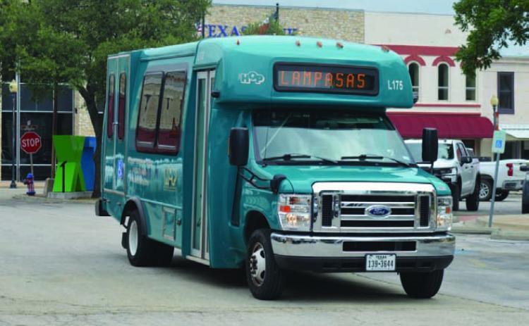 The HOP bus offers transportation services within the city of Lampasas. A rural service to the unincorporated parts of the county could be added later this year if funding is available. ERICK MITCHELL | DISPATCH RECORD