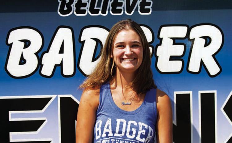 Name: Caroline White Class: Senior Sport: Tennis Favorite Teacher or Coach: Mr. Kuehne Favorite Place in Lampasas: The tennis courts One Person You Look Up To: My mom Main Goal This Season: Getting to state