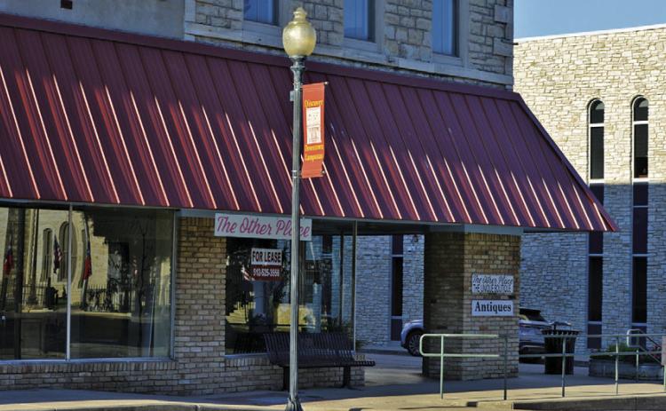Many empty buildings currently line East 3rd Street along the downtown square, including the historic structure owned by Todd and Nona Jane Briggs at 415 E. 3rd St. Revitalizing the downtown’s business district ranked at the top of Forward Lampasas’ recent survey. ERICK MITCHELL | DISPATCH RECORD