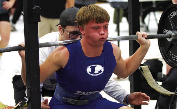 HUNTER KING | DISPATCH RECORD Carter Kuhn will be competing at the regional powerlifting meet in Gatesville on March 8.