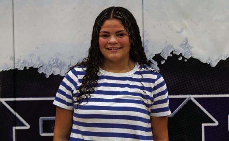Name: Adalynn Munoz Class: Freshman Sport: Volleyball, Softball and Basketball Favorite Teacher or Coach: Coach Tippie Favorite Place in Lampasas: Lollie’s One Person You Look Up To: My mom Main Goal This Season: To succeed